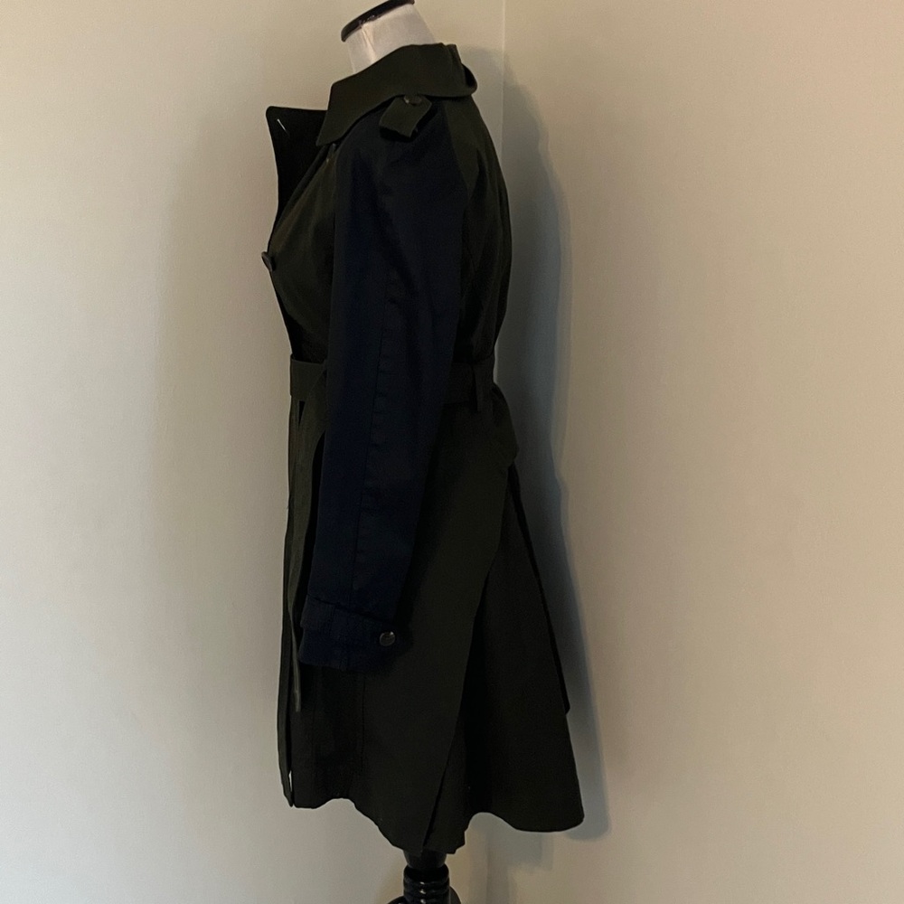 NWT Altuzarra Target 20 Year Anniv Women’s Olive Trench Coat Belted Peplum Sz - Picture 4 of 9